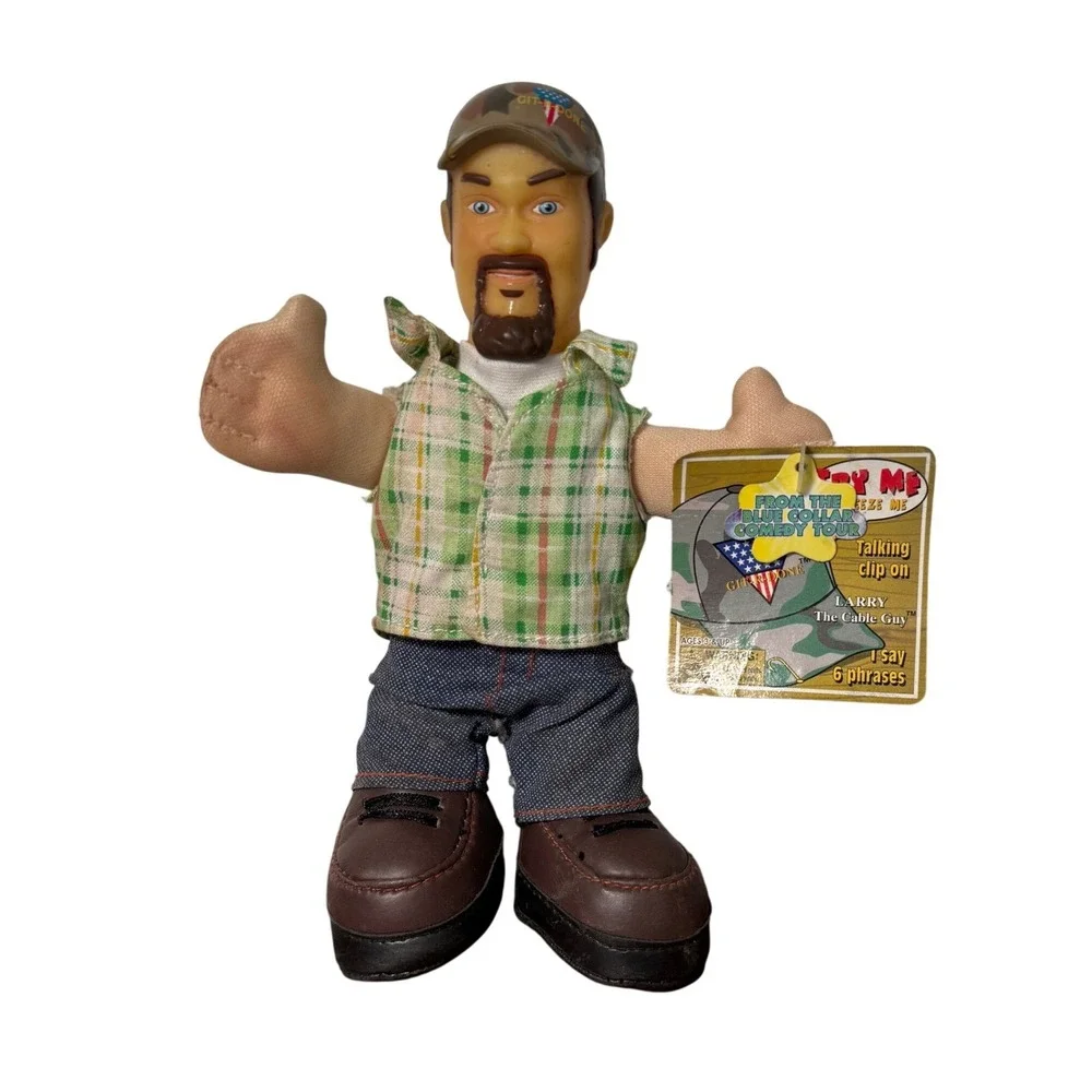 Larry The Cable‎ Guy Talking Clip On Blue Collar Comedy Tour Git-R-Done Plush